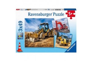 Puzzle Óriás munkagépek 3x49 db - 05032
