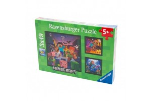 Minecraft Biomák - 3x49 darabos puzzle