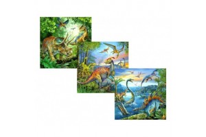 Dinoszauruszok 3x49 darabos Ravensburger