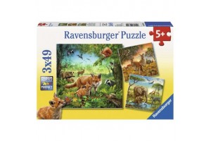 Puzzle 3x49 - Az erdő lakói (09330)
