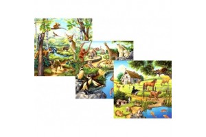 Ravensburger Állatok 3 x 49 darabos puzzle