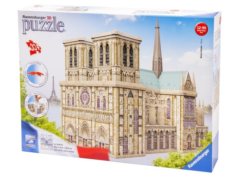 Ravensburger 3D puzzle Notre Dame, 324 db