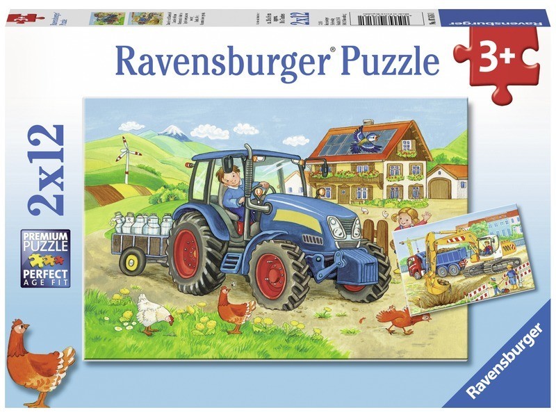 Ravensburger Dolgos mindennapok 2x12 db puzzle