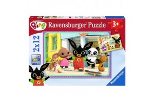 Bing mókázik - 2x12 db gyerek puzzle