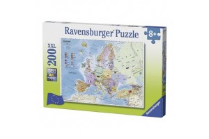 Puzzle 200 db - Európa térképes kirakó