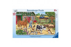Tanyasi élet - 15 darabos puzzle kép