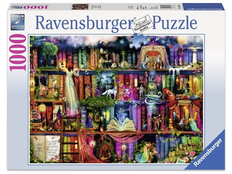 Ravensburger 1000 db — Tündérek könyvespolca