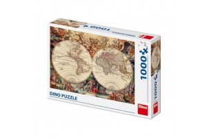 Dino: Történelmi világtérkép 1000 darabos puzzle