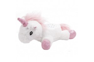 Plüss unikornis bébijáték – zenél és világít