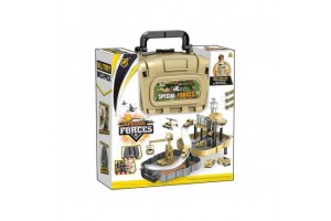 Parkolóház katonai járművekkel táskában