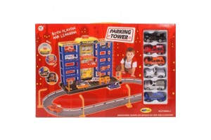 Parking Tower négyemeletes parkolóház autókkal