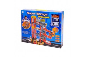 Super 4 szintes parkolóház 3 autóval