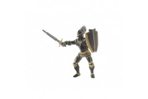 Papo fekete páncélos lovag 39275 – kézzel festett figura