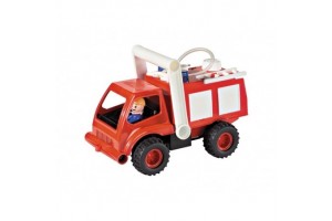 Műanyag tűzoltó autó, spriccelő, 28 cm (04155)