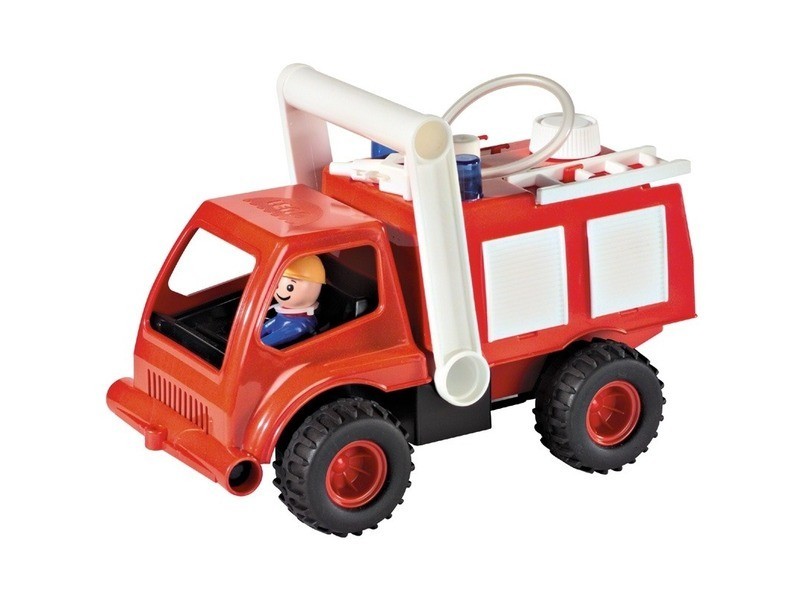 Műanyag tűzoltó autó, spriccelő, 28 cm (04155)