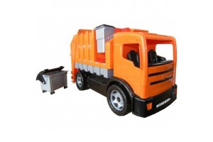 Műanyag kukás autó 72 cm - gyerekjáték