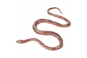 Műanyag kígyó 135 cm – vöröses/szürkés