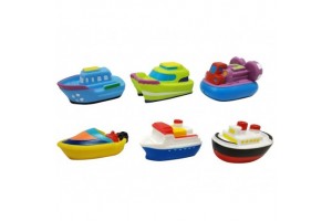 Műanyag hajók, 6 darabos készlet