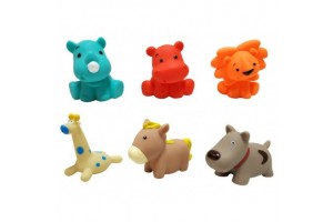 Műanyag állatok, 6 darabos készlet