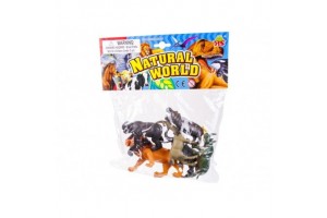 Műanyag vadállat 6 darabos készlet - szafari állatok