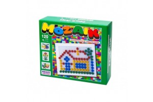 Mozaik képkirakó 120 db – színes tüskék és tábla