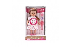 Charlotte magyarul beszélő baba virágos ruhában