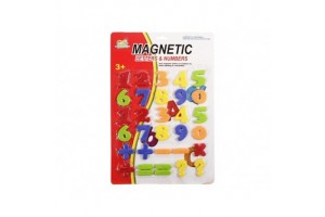 Mágneses szám készlet – színes 4 cm számok