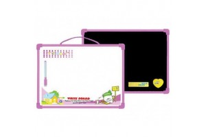 Mágneses kétoldalas rajztábla - rózsaszín, nagy