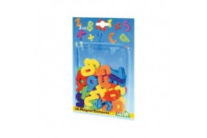 Mágneses nagybetűk 36 darabos színes készlet