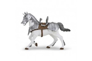 Papo felvértezett ló figura (39799)