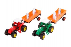 Lendkerekes traktor állatszállító utánfutóval - 30 cm