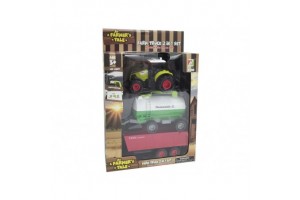 Lendkerekes traktor két utánfutóval