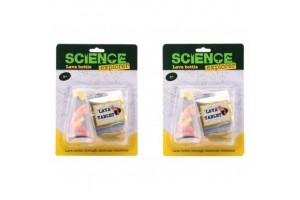 Vulkán kitörés készlet — kémcső és lávatabletták