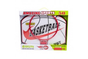 Műanyag kosárlabda palánk felhajtható gyűrűvel