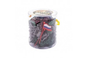 Katonai játék szett 118 darabos - katonák és járművek