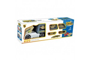 Katonai autószállító teherautó és 5 harci jármű