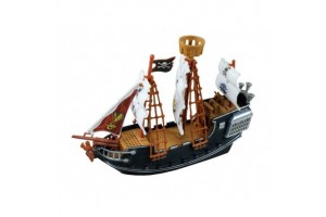 Műanyag kalózhajó 25 cm - játék