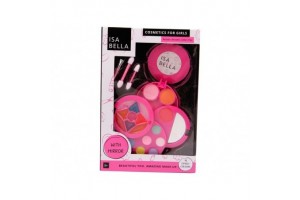Isa Bella 18 darabos sminkkészlet kerek dobozban