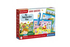 Interaktív kvízjáték — színes kártyák és válaszérzékelő toll