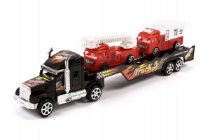 Tűzoltóautó szállító kamion 43 cm