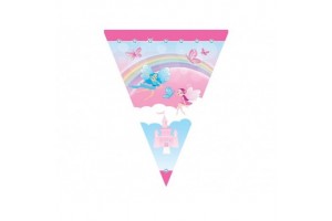 Hercegnő zászló girland, 5 m