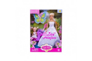 Defa Lucy hercegnő baba kislánnyal és pónival