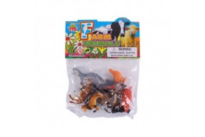 Háziállat 10 db készlet — műanyag 5 cm figurák