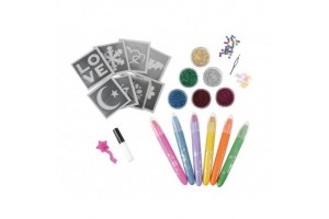 Hajkréta és csillámtetkó készlet