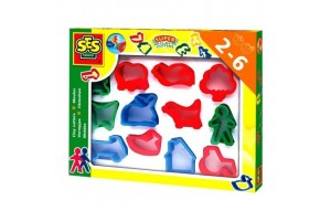 SES gyurma kinyomó – 12 darabos formázó sablonok