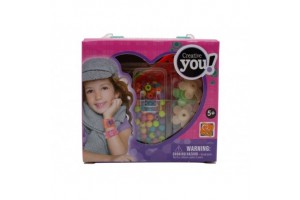 Virágos gyöngyfűző készlet - tartozékokkal