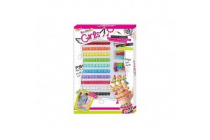 Gyöngyfűző készlet — színes gyöngyök és díszítők