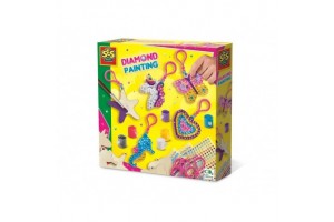 Gyémánt kirakós fa kulcstartó 14702