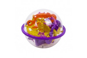 Golyólabirintus 12 cm - forgatható ügyességi játék