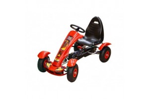 Piros pedálos gokart (50 kg teherbírás)